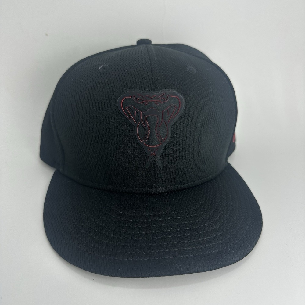Arizona Diamondbacks Hat Cap Clubhouse Collection 5950 Black Fitted 2019 7 5/8 - Picture 2 of 6